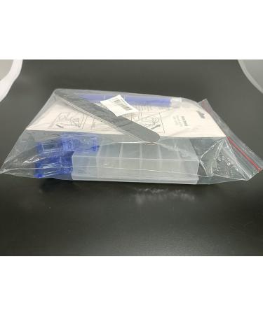 Kalolary Dual Nail Forms Set | 120PC Stiletto Nail Tips + 10 Blue Nail Clips Nail File & UV Gel Brush for Professional Nail Art Extension - Buy Online on SooperMarket.com