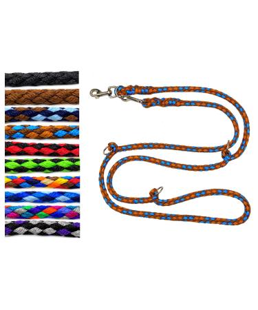 Dog linen large dogs up to 80 kg double linen jumbo 2.40m / 2.80m / 3.50m / 5m adjustable exercise line / guide very stable (3.50m 4-fold adjustable Hawaii (brown curry turkey)) 3.50 m 4 times adjustable Hawaii (Braun-curry-T rkis)