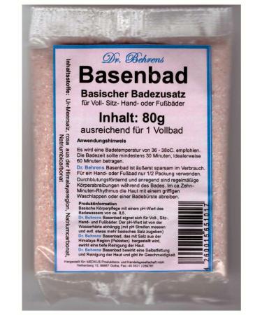 "Dr. Behrens" - alkaline bath with Himalayan salt from the Salt Range Pakistan 10 bags of 80g each for 1 full bath