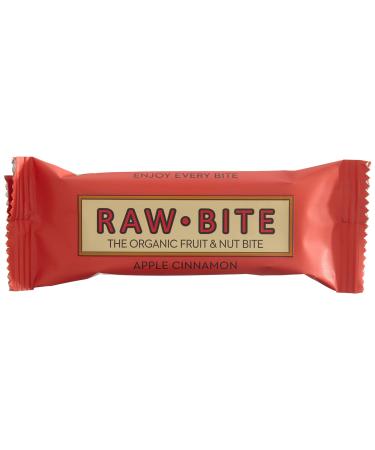 Raw Bite raw food bars Apple Cinnamon pack of 12 (12 x 50 g) Apple Cinnamon 50 g (pack of 12)