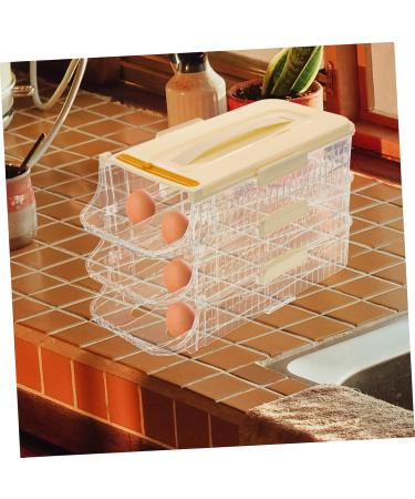 Alipis Clear Automatic Stackable for Plastic Fridge Dispenser Storage Tray Multi-Layer Organizer with - Buy Online on SooperMarket.com