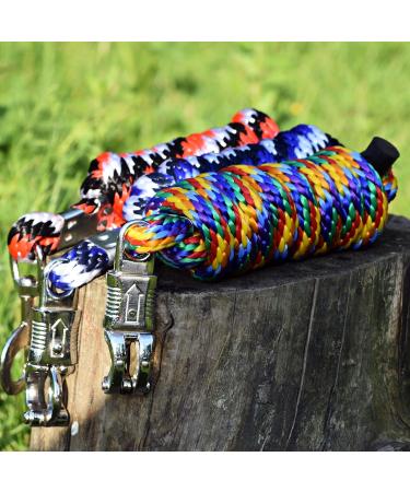 High-Quality 2m Connection Trick Rope for Horses & Ponies with Classic Carabiner Hook - Available in Royal Blue Yellow Red - Buy Online on SooperMarket.com