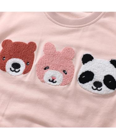 Girls Cotton Sweatshirt - Long Sleeve Pullover for Kids Age 5-6 Years - Toddler Casual Jumper T-Shirt - Bears Design - Ages 1-12 - Buy Online on SooperMarket.com