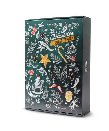 Mexican Tears Sharp Sauce Advent Calendar | 24 Unique Chili Sauces in Glass Bottles | Limited Edition 20ml Collection - Buy Online on SooperMarket.com