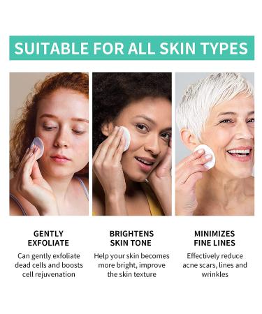 Glycolic Acid 35% Peel Pads with Vitamins B5, C & E - Anti-Aging Formula for Dark Spots, Acne, Fine Lines & Wrinkles - 50 Pads - Buy Online on SooperMarket.com