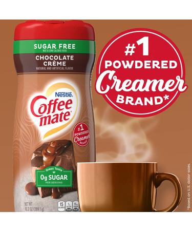Coffee Mate Sugar Free Chocolate Creme Powder Creamer 10.2 oz | Keto-Friendly Coffee Creamer - Buy Online on SooperMarket.com