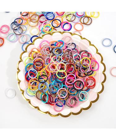 360PCS Multicolor Baby Toddler Hair Ties - Elastic Hair Ties 2cm Diameter - No Crease Small Ponytail Holders for Kids Girls (360 Count) - Buy Online on SooperMarket.com