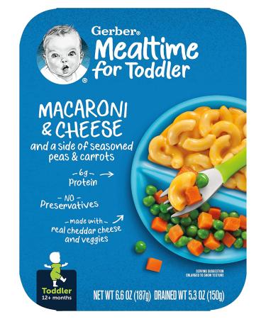 Gerber Macaroni & Cheese with Seasoned Peas & Carrots - 12+ Months, 6.6 oz - Buy Online on SooperMarket.com