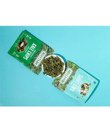 Rhythm Superfoods Kale Chips Variety Pack - Original, Zesty Nacho, Kool Ranch, Mango Habanero - 2.0 Oz (Pack of 4) - Organic, Non-GMO, Vegan, Gluten-Free Superfood Snacks - Buy Online on SooperMarket.com