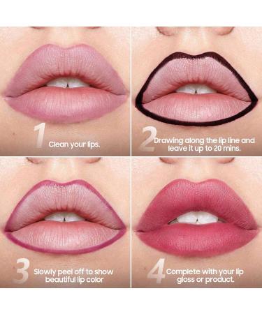 Buy Long Lasting Waterproof Lip Stain & Peel Off Lip Liner - #01 Nude | Comfortable Non-Stick Cup Vivid Color for All-Day Lip Makeup - Buy Online on SooperMarket.com