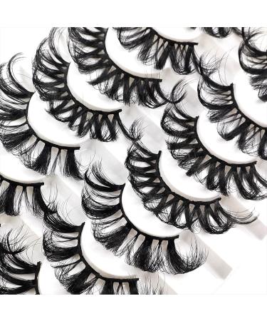 25mm 3D Fluffy Mink Lashes - 8 Pairs of Dramatic Faux Mink Eyelashes for Big Eye Makeup | Heracks - Buy Online on SooperMarket.com