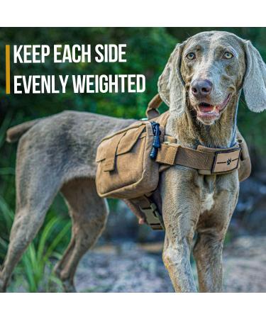 OneTigris Dog Backpack for M/L Size Dogs - Durable Camping & Hiking Tear-Resistant Backpack in Brown - Perfect for Outdoor Adventures - Buy Online on SooperMarket.com