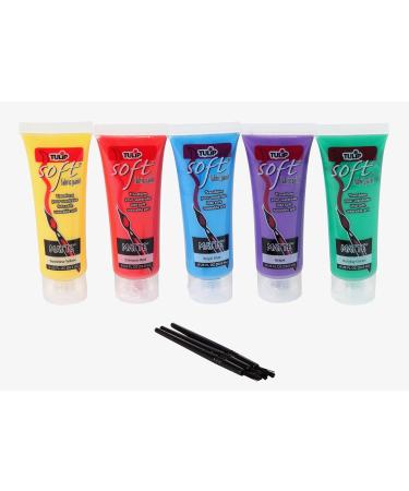 Tulip Soft Fabric Paint Primary 0.9oz (Pack of 5) - Multicolor - 4oz Total - Buy Online on SooperMarket.com