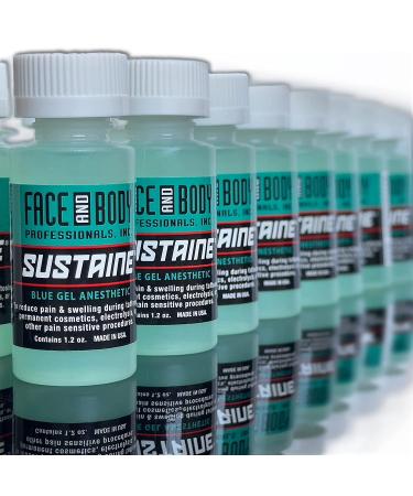 Sustaine Blue Gel 1.2oz - Maximum Strength Lidocaine Numbing Cream for Pain Relief, Tattoo & PMU Procedures - Buy Online on SooperMarket.com