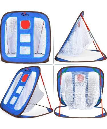 Gagalileo Pop Up Golf Chipping Net - Collapsible 24x28 Target with 12 Foam Balls (Noble Blue) - Buy Online on SooperMarket.com