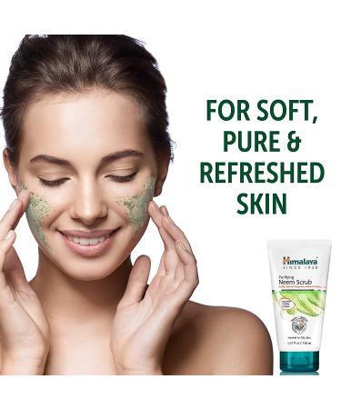 Himalaya Purifying Neem Scrub 5.07 oz - Deep Clean for Acne Reduction & Dead Skin Removal - Buy Online on SooperMarket.com