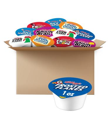 Kellogg's Family Cereal Assortment Pack Breakfast Cereal Variety Pack 5.375lb Case (96 Count)