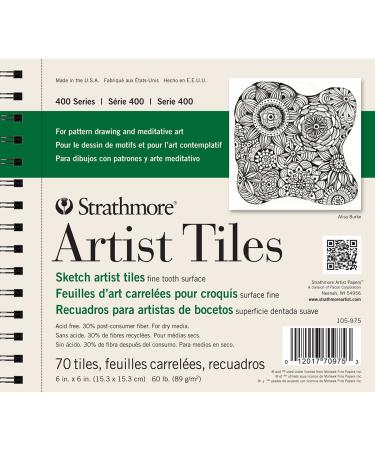 Strathmore Artist Tiles 6"X6" 70/Pkg-Recycled Sketch -62105975 6x6 Sketch