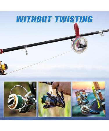 Mini Fishing Line Spooler Portable Winder for Spinning and Baitcast Reels - Red/White - Buy Online on SooperMarket.com
