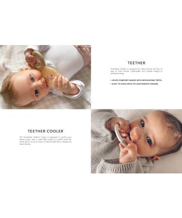 Twistshake Cooling Teething Ring for Babies | BPA Free | Pastel Grey | Ideal for 2 Months+ - Buy Online on SooperMarket.com