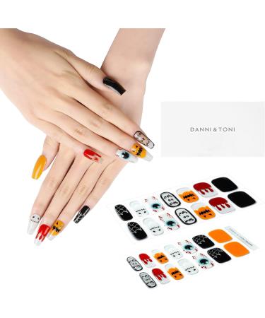 Buy Danni & Toni Gel Nail Foils - Trick or Treat UV Gel Film for Halloween | Pumpkins & Ghosts Design - Buy Online on SooperMarket.com