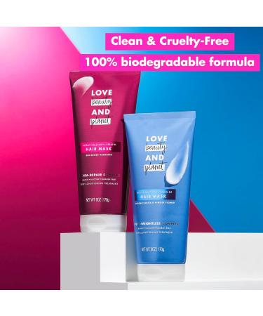 Love Beauty and Planet Vegan Hair Mask - Deep Conditioning Treatment with Collagen Keratin & Sun-Kissed Mandarin for Damaged Hair - Sulfate-Free Silicone-Free Paraben-Free - 6 oz - Buy Online on SooperMarket.com