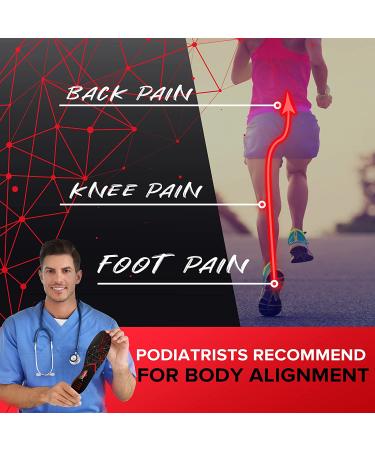 2022 Premium Anti-Fatigue High Arch Support Insoles | Relief Plantar Fasciitis & Foot Pain | Men 9-10.5/Women | Black M - Buy Online on SooperMarket.com