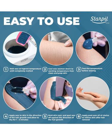 Starpil Blue Hard Wax Beads 1000g - Stripless Wax Beans Refill for Hair Removal - Professional Low Temperature Film Wax - 2.2lb Bag - Buy Online on SooperMarket.com
