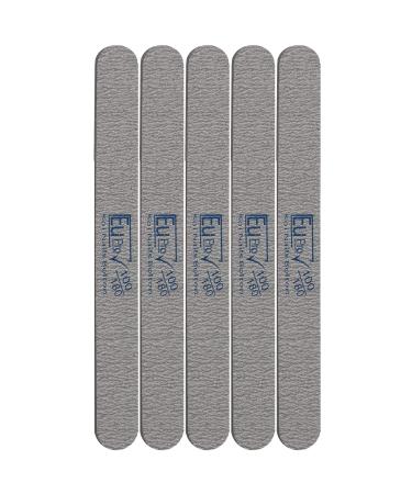 5 Standard Nail File 100/180 Grit Manicure Salon emery board files