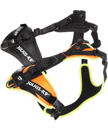 Julius-K9 Mantrailing & Outdoor Dog Harness - XS UV Orange with Neon Edge | International Shipping Available - Buy Online on SooperMarket.com