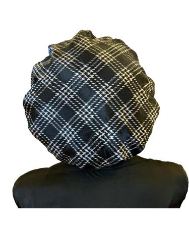 BONNET QUEEN Silk Satin Hair Bonnet for Sleeping - Double Layer Reversible Night Sleep Cap for Curly Hair - Buy Online on SooperMarket.com