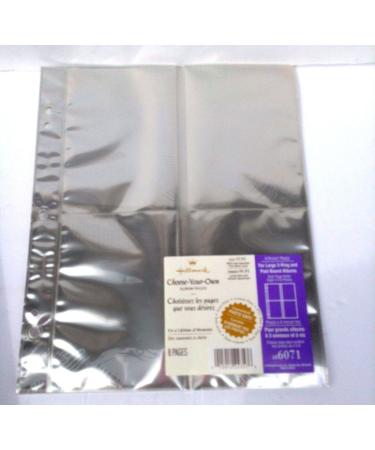 Hallmark Large Choose-Your-Own Album 4-Pocket 8 Page Refill AR6071  For Large 3-Ring and Post-Bound Albums (Includes Posts)