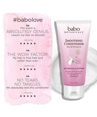 Babo Botanicals Smoothing Conditioner with Berry & Evening Primrose | 6 fl oz - Buy Online on SooperMarket.com