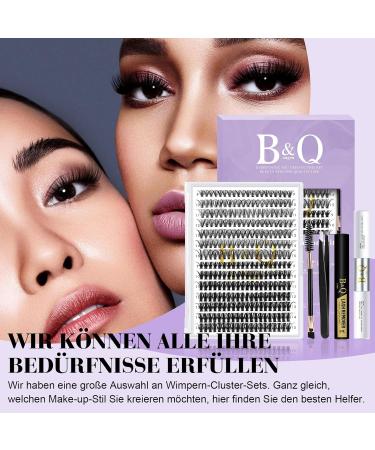 Premium LASH Extension Set B & Q - 280 PCs 0.07D 9-15 Mix | Complete Eyelash Extensions with Adhesive & Applicator for Beginners - Buy Online on SooperMarket.com
