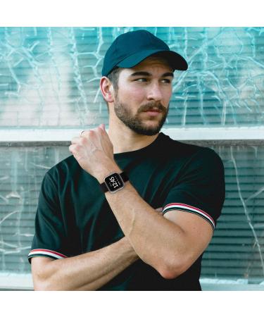 Fitbit Versa 2/Versa Lite Sport Band - Classic Soft Silicone Replacement Wristband - Black - Large - Buy Online on SooperMarket.com