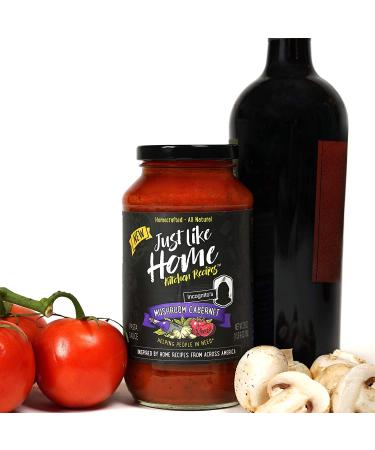 Home Kitchen Recipes Mushroom Cabernet Pasta Sauce 25 oz | Gluten-Free, Non-GMO, All-Natural - Buy Online on SooperMarket.com