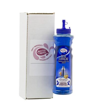 Master of Mixes Cocktail Essentials Blue Curacao, 375 ML Bottle (12.7 Fl Oz), Individually Boxed
