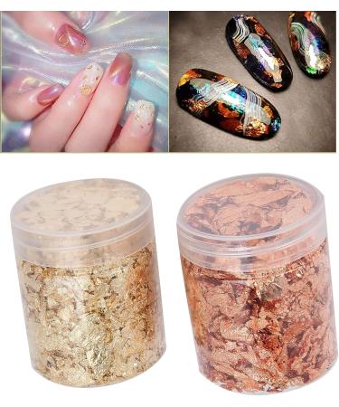 Manicure Gold Foil Plastic Storage Box 5g Sturdy Gold Foil for Acrylic Paint Nail Art Manicures Photo Frames - Buy Online on SooperMarket.com