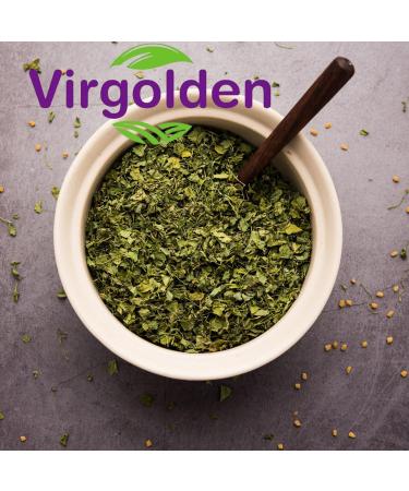 Fenugreek Leaves (Methi) 25g - Premium Indian Spice for Curries - Dried Kasoori Methi by Virgolden - Buy Online on SooperMarket.com