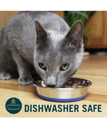 Our Pets DuraPet Stainless Steel Non-Slip Cat Food Bowls - 1-1.75 Cups Capacity - Easy to Clean Cat Dish - Buy Online on SooperMarket.com