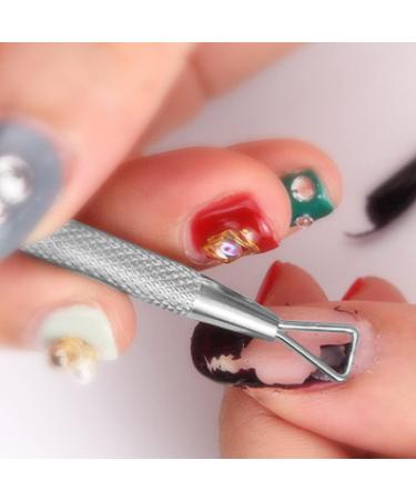 Fishing Fun Cuticle Pusher Set Stainless Steel Manicure Pedicure Tool | Double End for Gel Nail Polish Removal | Fingernails and Toenails Care - Buy Online on SooperMarket.com