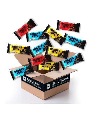 NOBBY'S NUTS Mixed Bundle 68 Bags-Includes 3 Varieties of Classic and Coated Peanuts-24x50g Salted 24x50g Dry Roasted 20x40g Sweet Chilli