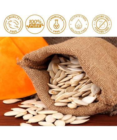 NUEDSFXO Pumpkin Seed Oil for Hair Growth 100% Pure Natural Pumpkin Seed Oil for Face Hair Skin Care Eyebrow & Eyelash Growth Improve Hair Loss & Nourishes Scalp for Women & Men 60ml - Buy Online on SooperMarket.com