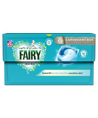Fairy Non Bio Pods Sensitive Washing Liquid Laundry Detergent 33 Washes