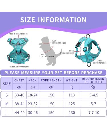 Buy Tikxlafe Cat Dishes with 150 cm Leash Adjustable Polyester Cat Linen Set for Kittens (Blauer See Size S) | International Shipping - Buy Online on SooperMarket.com