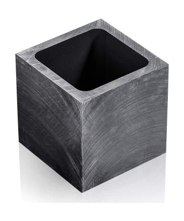 Graphite Ingot Mold Silver Ingot Mould Gold Casting Ingot Crucible Mold for Melting Casting Refining Gold Silver Metal Aluminum Copper Brass (40 x 40 x 45 mm, 1000 g Gold/ 500 g Silver)