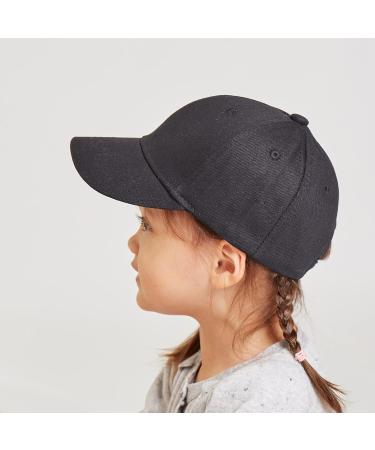 LANGZHEN Kids Adjustable Cotton Baseball Cap Hat for Girls Boys 2-4 Years - Black + White - Buy Online on SooperMarket.com