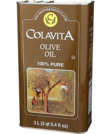 Colavita Olive Oil Tin - 101.4 fl oz | Premium Extra Virgin Olive Oil - Buy Online on SooperMarket.com