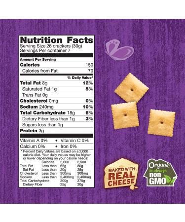 Annie's Organic White Cheddar Squares 7.5 oz - Baked Snack Crackers - Buy Online on SooperMarket.com