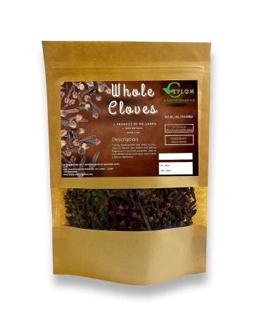 Organic Ceylon Cloves Whole 4.0 Oz (113.398g) - Handpicked Premium Quality Cloves - 4.0 Ounces - Buy Online on SooperMarket.com